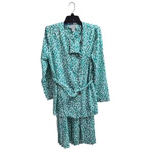 Vintage Schrader Sport 2pc Multi-Color Dress Size 10